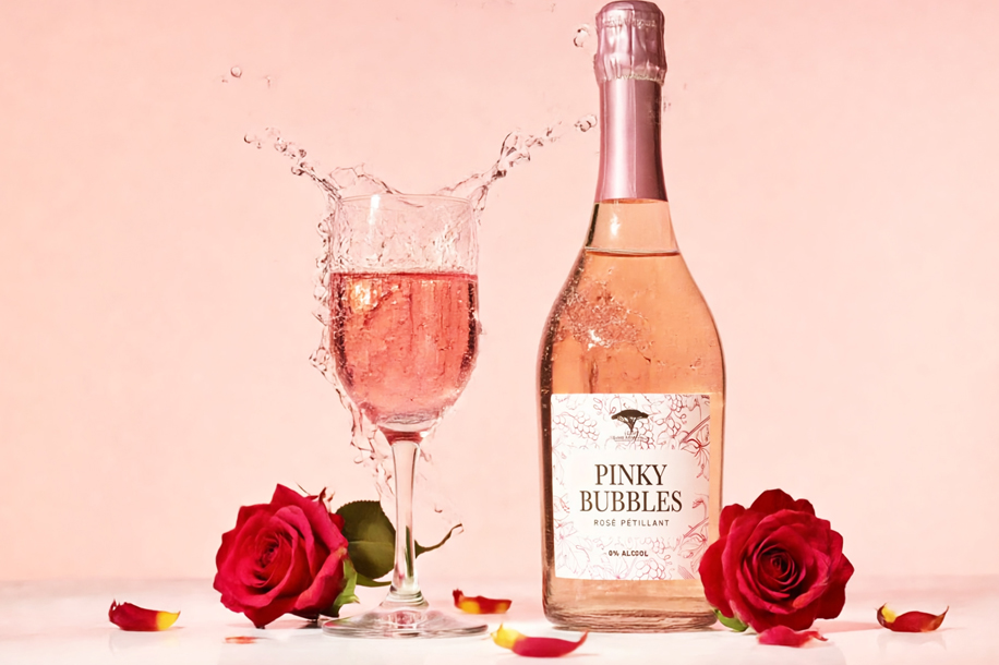 Pinky Bubbles, le rosé pétillant sans alcool qui change la façon de célébrer